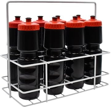 Precision Training 8 Bottle Plastic Coated Wire Water Bottle Carrier rrp£20