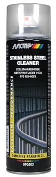 Motip Pro Stainless Steel Spray Cleaner 500ml, cleans and protects stainless steel parts