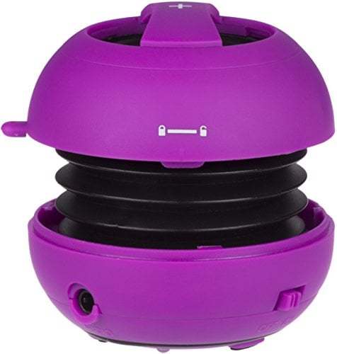 TecPlus Geo Pop Bluetooth Compact Lightweight Wireless Portable and Rechargeable Speaker, 4 Hours Playtime, 2 W Sound, Passive Bass Radiator, Compatible with Android/iOS Smartphones and Tablet - Pink