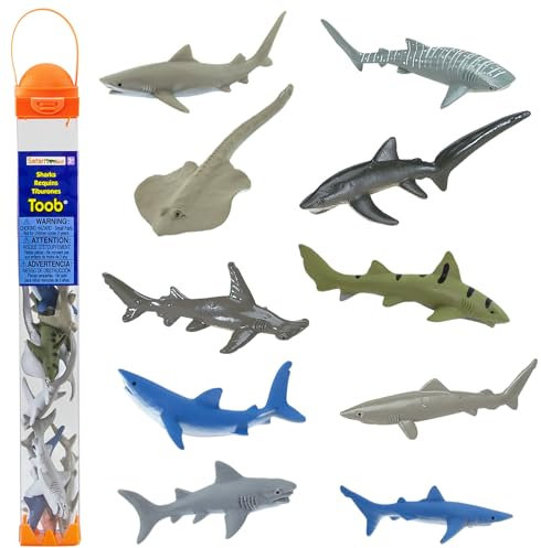 Plastoy 6971-04 - Tubo con Collezione di Squali