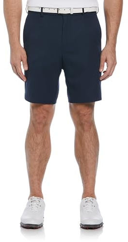 PGA TOUR Men's Expandable Flat Front Golf Short, Black Iris, 44