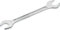 HAZET Doppel-Maulschlüssel 450N-25X28 verchromt, Schlüsselweite: 25 x 28 mm | Maulstellung: 15° | Schaft mit extra stabilem HAZET Doppel-T-Profil | Made in Germany