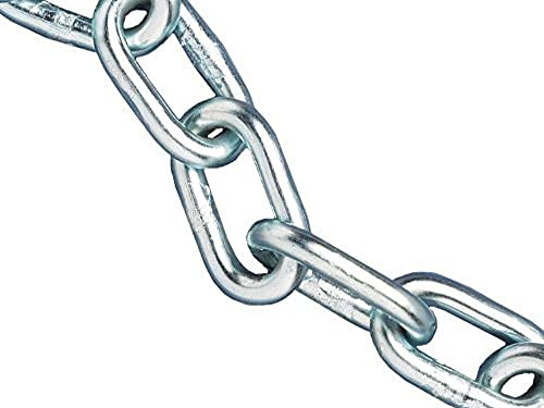 Faithfull FAICHAL230 Zinc Plated Steel Chain Reel A-Link 2 mm - 30 m Long Reel. 50 kg Load Limit
