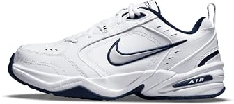 Nike Herren Air Monarch Iv Sneaker, Weiße Metallic Silver Midnight Navy, 45 EU
