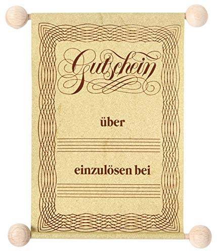 Gutscheinrolle neutral klein