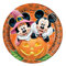 Pappteller für Halloween-Partys, Disney-Motiv Micky Maus, 23 cm, 8 Stück