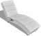 vidaXL Massage-Relaxliege Liegesessel Massagefunktion Liegesessel Loungeliege Liege 5 Massage-Modi mit Heizfunktion Massageliege Weiß Kunstleder