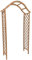 Woodside Wooden Garden Arch Pergola Plant Support Trellis Archway, Natural Tan Finish, Easy Assembly