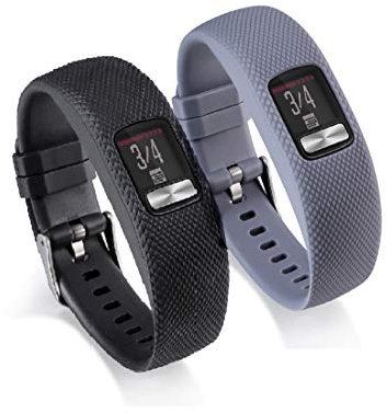 WEINISITE Silikon verstellbares Ersatzband Armband für Garmin vivofit 4 (#3, S)