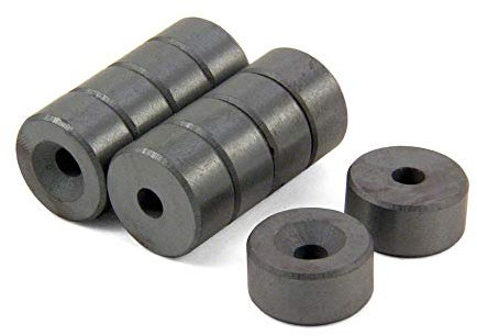 Ferritmagnet Für Kunst, Handwerk, Wissenschaft und Diy - 20mm Dia x 10mm Dicke x 5,2mm C/Waschbecken - 1,2kg Zug - Norden - Pack von 10