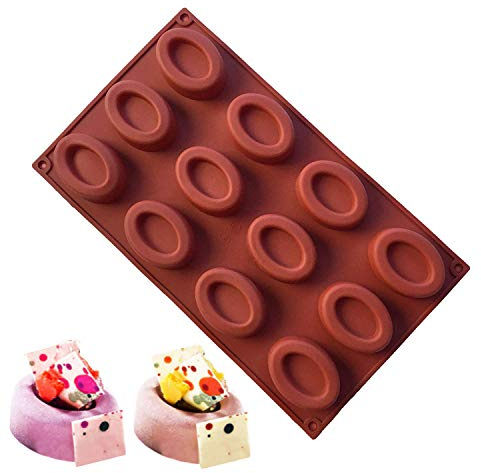 FantasyDay 1 Stück Weihnachten Silikon Backformen, Antihaftbeschichtet Silikon Kuchenform Muffinbackformen Brotbackform Backform Kasten für Muffin Kuchen Pudding Gelee - Hochwertige Silikonbackform