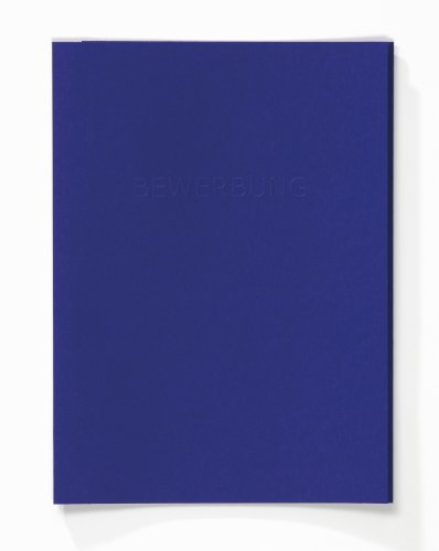 walther design Bewerbungsmappen hellblau 25 x 34 cm mit Prägung BW100M