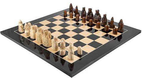The Regency Chess Company Die Isle Von Lewis Schwarz Glänzend Schach Set
