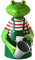 Exner Zaunhocker GÄRTNER-Frosch mit Eimer, H. ca. 19 cm
