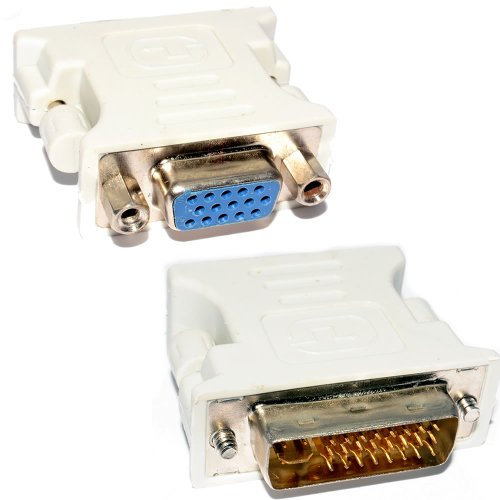 DVI Adaptateur DVI-I 24 + 4 Broches vers VGA SVGA Femelle HD15 Femelle