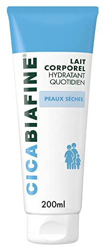 Cicabiafine – Lait Hydratant (tube de 200 ml) – Soin quotidien pour peaux sèches et sensibles – Lait corps absorption rapide à la glycérine, panthénol et acide hyaluronique