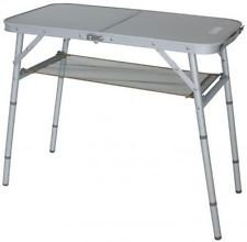 EUROTRAIL MITTEL GROSSER - STABIELO - CAMPINGTISCH - Aluminium + NETZABLAGE - ZUSAMMENKLAPPBAR - VERTRIEB - Holly® Produkte - STABIELO INNOVATIONEN Made IN Germany -