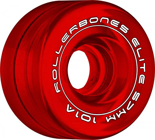 Rollerbones Art Elite Derby Räder 101 A Wettbewerb Roller Skate Rollen (8 Stück), rot