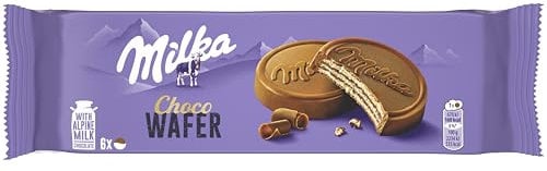 Galletas Milka Choco Wafer Barquillo Rellena De Chocolate Con Leche 180gr