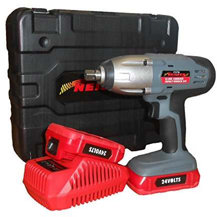 Neilsen 24V Lithium Ion Impact Wrench - 1/2in.Dr 2X 1.3AH Batteries