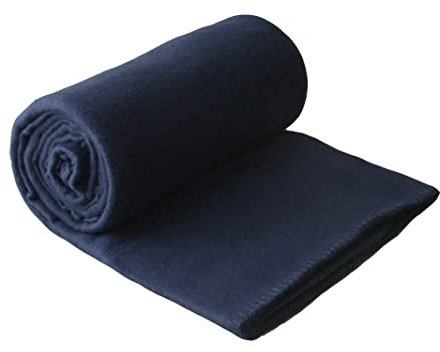 CB Home & Style Fleecedecke Uni 130 x 170 cm Navy