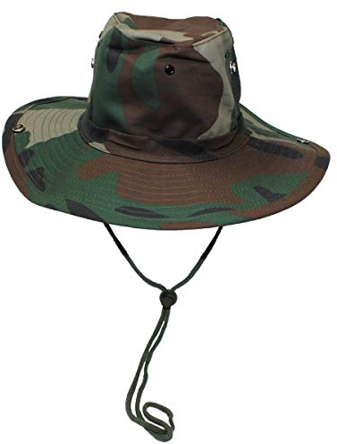 MFH Rangerhut mit Druckknöpfen (Woodland/XL)