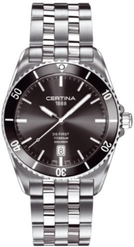 Certine Clock DS First Ceramic Titanium - Taucher 200 m (Ø 41 mm)