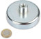 magnets4you - Pinza piatta ferrite con presa filettata | Ø 80 x 18 mm | Filettatura: M10 | Forza di tenuta: 61 kg | Pentola in acciaio zincato, utilizzabile fino a 200°C