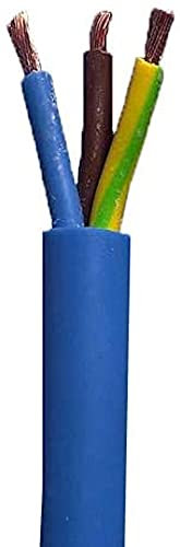 Merriway BH01521 3-Core Round Twin & Earth Arctic Grade Flex Cable, 3183YAG 1.5mm Blue, 10 Metres (33 feet)