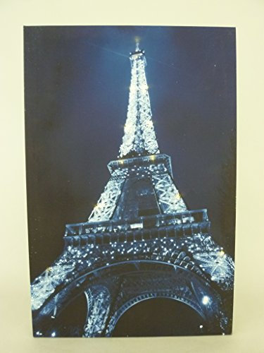 Dapo® LED-Wand-Leinwand-Bild-Leuchte-Lampe 60x40cm Stimmungs-Dekorations-indirekte-Leuchte-Lampe-Beleuchtung Batteriebetrieben, EIN/Aus-Schalter (Eifelturm)