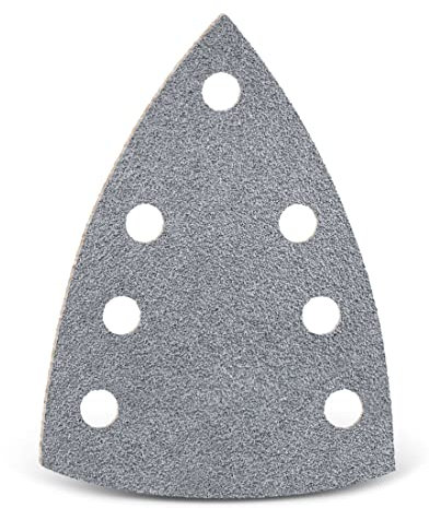 MENZER Platinum Klett-Schleifblätter, 150 x 100 mm, 7-Loch, f. Deltaschleifer, Halbedelkorund (50 Stk.) K40