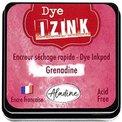 Aladine 19254 Izink Dye Stempelkissen, Granatrot