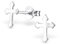 Bungsa Kreuz Ohrstecker SILBER 925 Cross (Ohrringe Echtschmuck Studs Ohrschmuck Damen Frauen Herren)