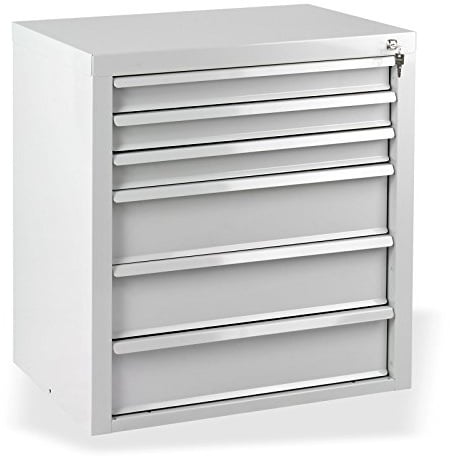 DEMA Schubladenschrank Fernando – 6 Schubladen, Aufbewahrungsschrank, Werkstattschrank – robust, langlebig, stabil – für Werkstatt, Büro, Heimwerker, Werkzeuge, Ordnung, Lagerung