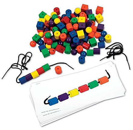 Learning Resources Jeu de Perles et de Cartes de Motifs