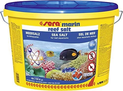 sera 05465 marin reef salt 20 kg das naturnahe Premium Meersalz höchster Qualität, leicht und schnell löslich durch feine Körnung und Verwendung reiner Einzelkomponenten
