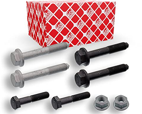 febi bilstein 24374 Schraubensatz für Querlenker, mit Klemmschrauben, 1 Stück | Kompatibel mit: SEAT TOLEDO I, VW GOLF II, JETTA II