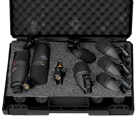 SUPERLUX DRK-F5H3 8 Piece Drum Kit Mic Set Microphone Drum Pack