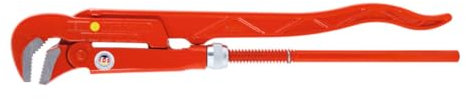 VBW 87110030 Rohrzange 90° rot lackiert poliert 4 Rot Silber
