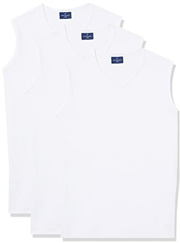 Navigare 575 (Pacco Da 3), Canottiera Uomo, Bianco (White), L confezione da 3