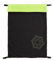 ByBoom - Softshell Decke 70x100 cm Thermo Aktiv; Funktions-/Universal-/Outdoor-Babydecke für Kinderwagen, Buggy, Jogger, Farbe:Schwarz/Limette