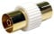kenable TV Freeview RF Aerial Cable Joiner Female to Female Coupler GOLD