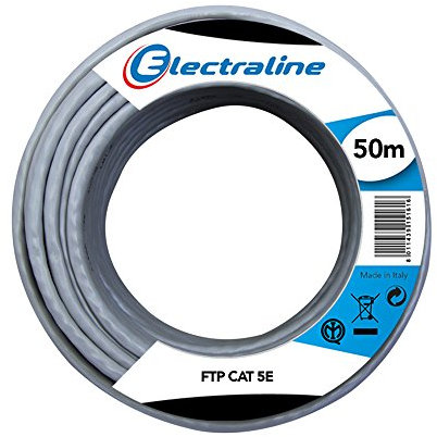 Electraline 101843 Ethernet Cavo di Rete FTP cat5E, 50 m