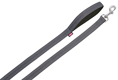 Nobby Soft Grip Dog Lead, 120 cm/25 mm, Dark Grey/Black