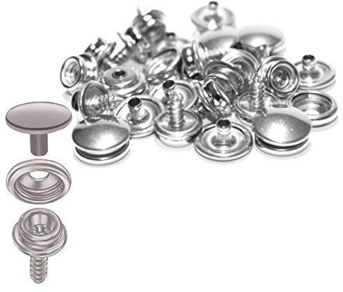 Versandbox24 100 Stück DOT Edelstahl Druckknopf V4A Set