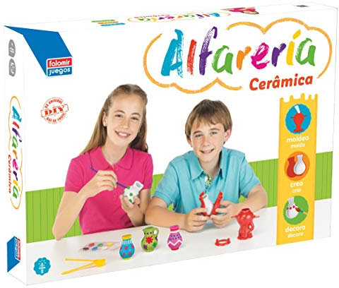 Falomir - Alfarería Cerámica | Juego para fomentar la creatividad | Figuras de yeso | Más de 4 jugadores (Edad 8+)