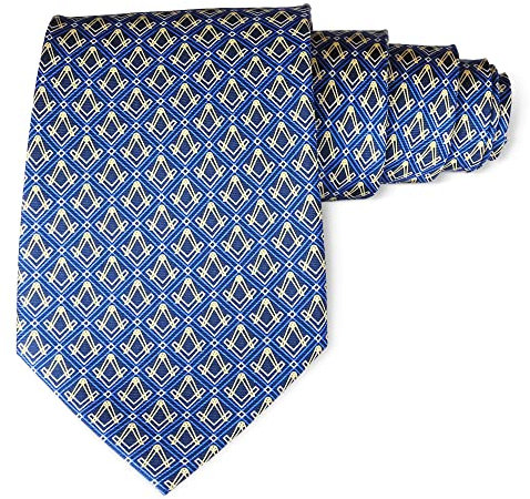 Freimaurer-Krawatte, 100 % Seide