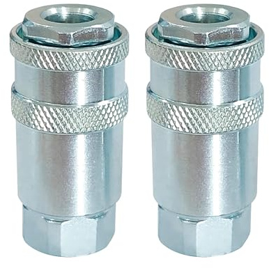 Draper 25856 BSP Female Thread Air Line Coupling, 1/2, Blue