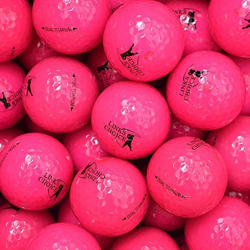 Links Choice 12 balles de golf couleur Rose