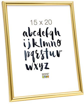 Deknudt Frames Bilderrahmen aus Harz für Foto 50x60 cm - Gold - zum Aufhängen - für Poster oder Poster - S011A4 50x60
